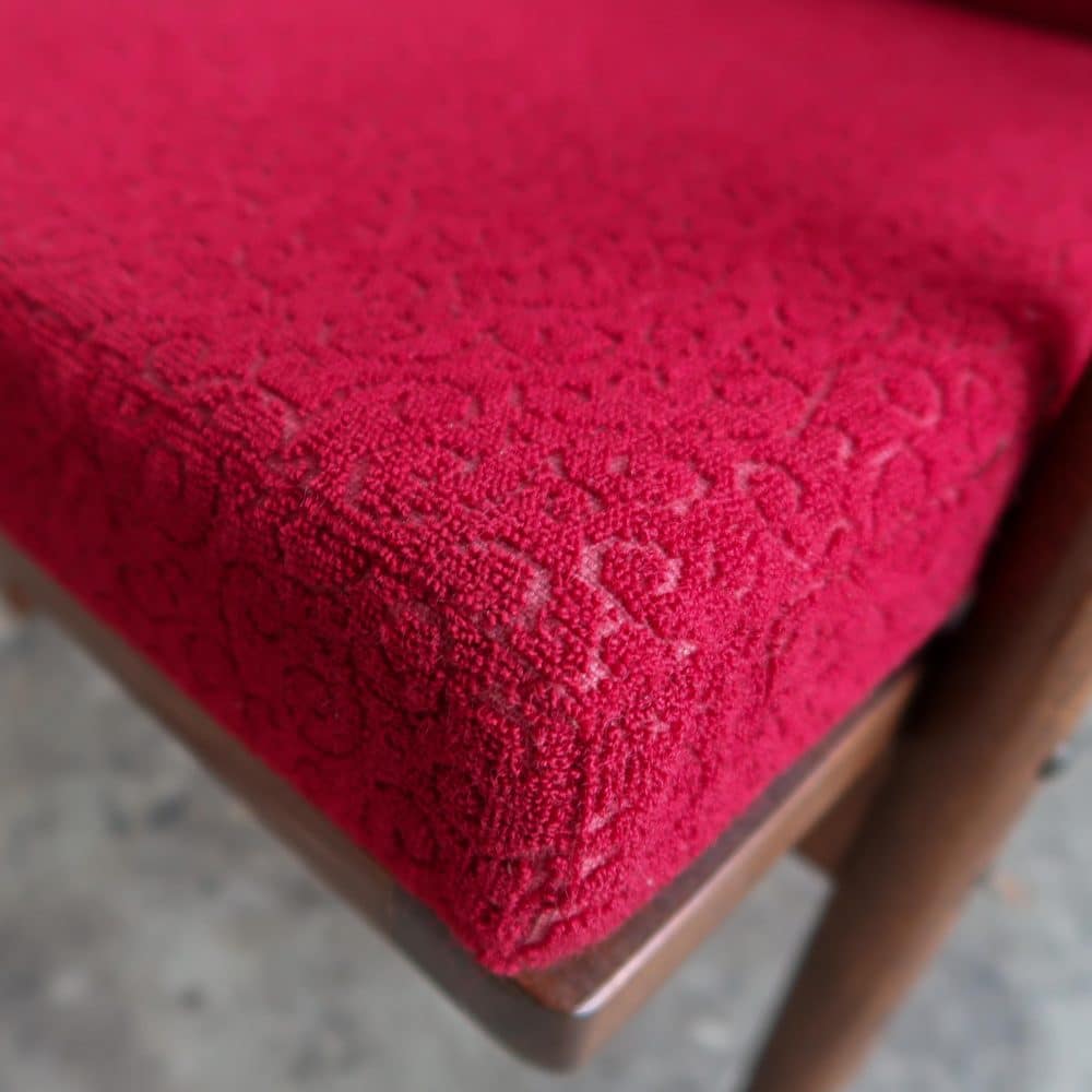 Rode vintage fauteuil - Afbeelding 9
