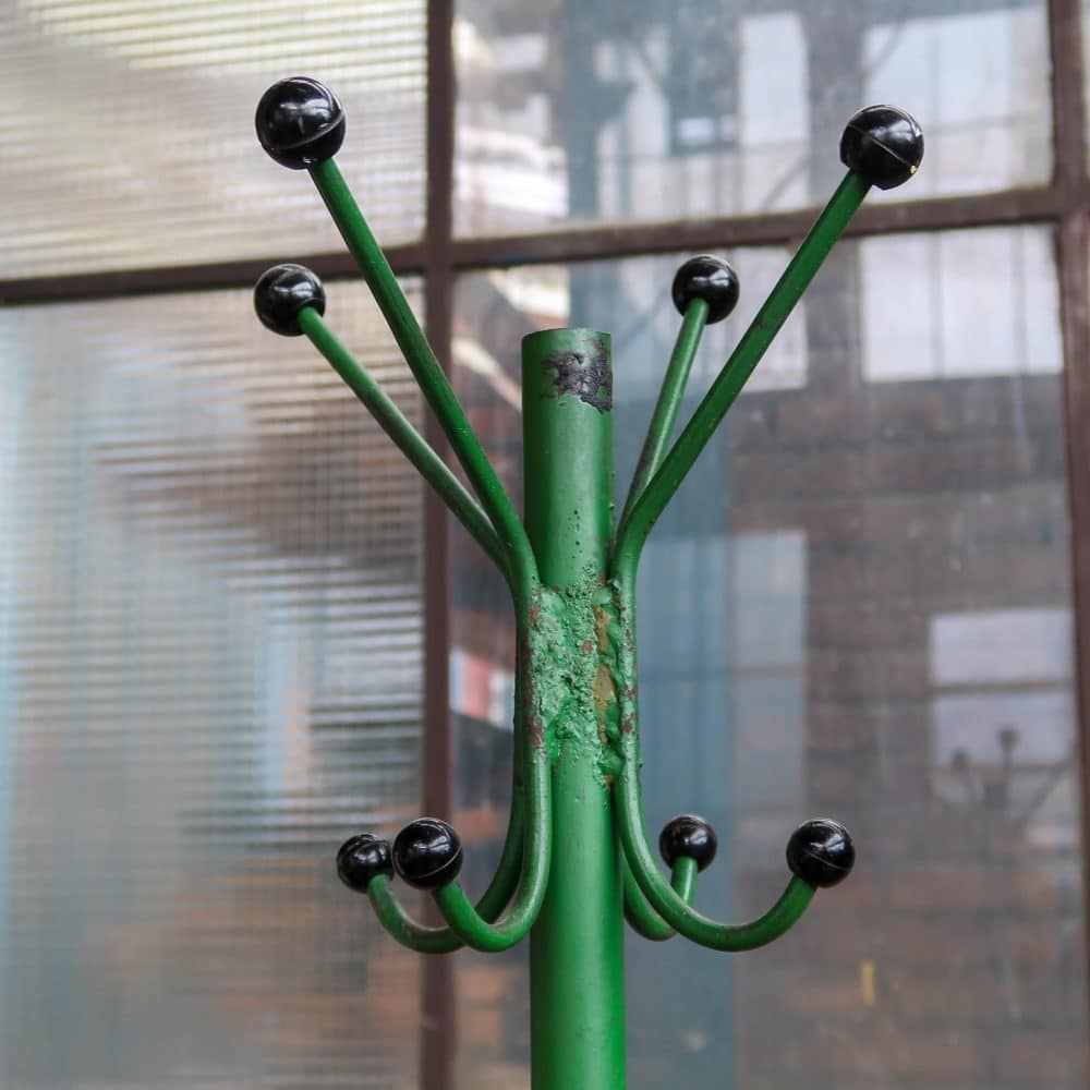 Groene metalen kapstok - Afbeelding 2