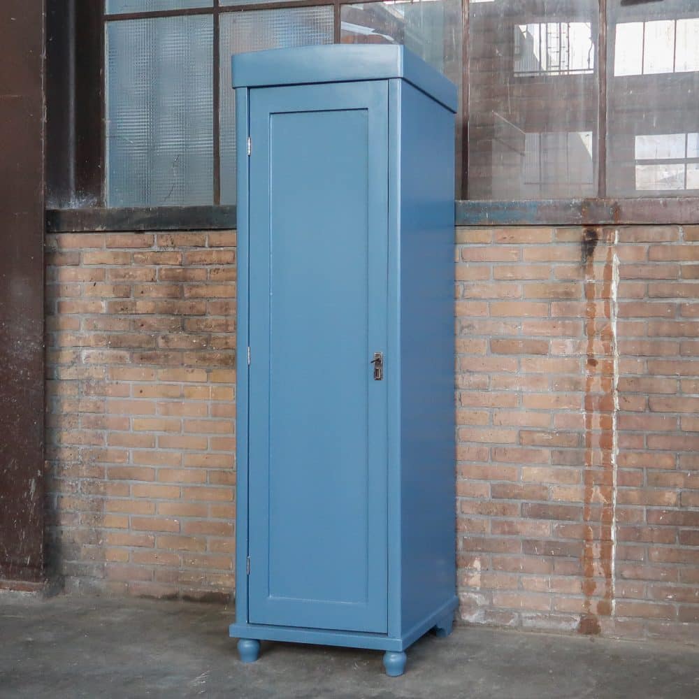 Blauwe eendeurs linnenkast - Afbeelding 2