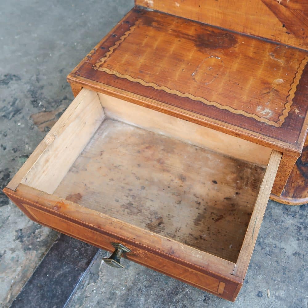 Vintage spiegel met lades - Afbeelding 5