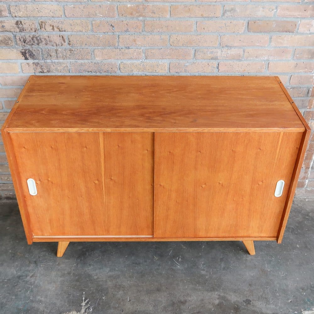 Vintage dressoir met schuifdeuren - Afbeelding 4