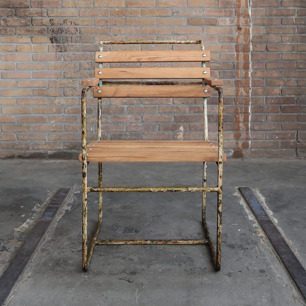 Brocante tuinstoel - Afbeelding 2