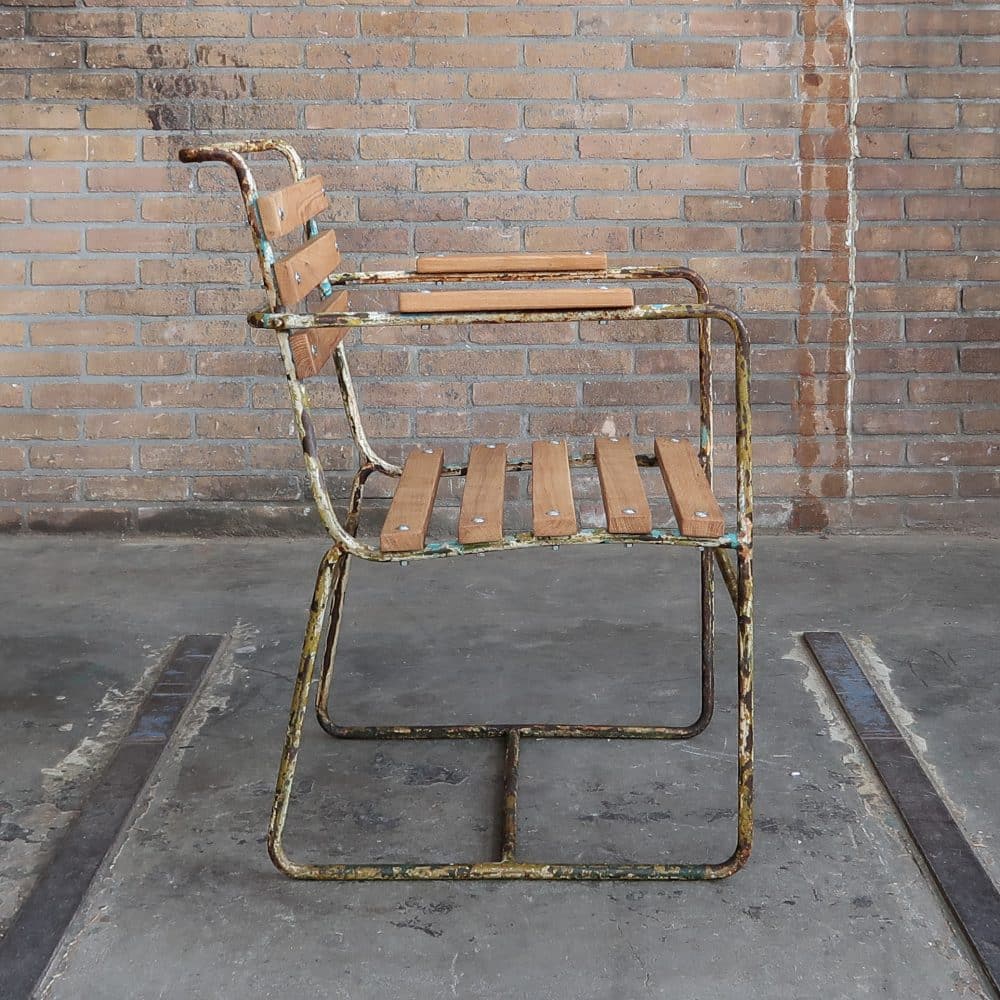 Brocante tuinstoel - Afbeelding 3