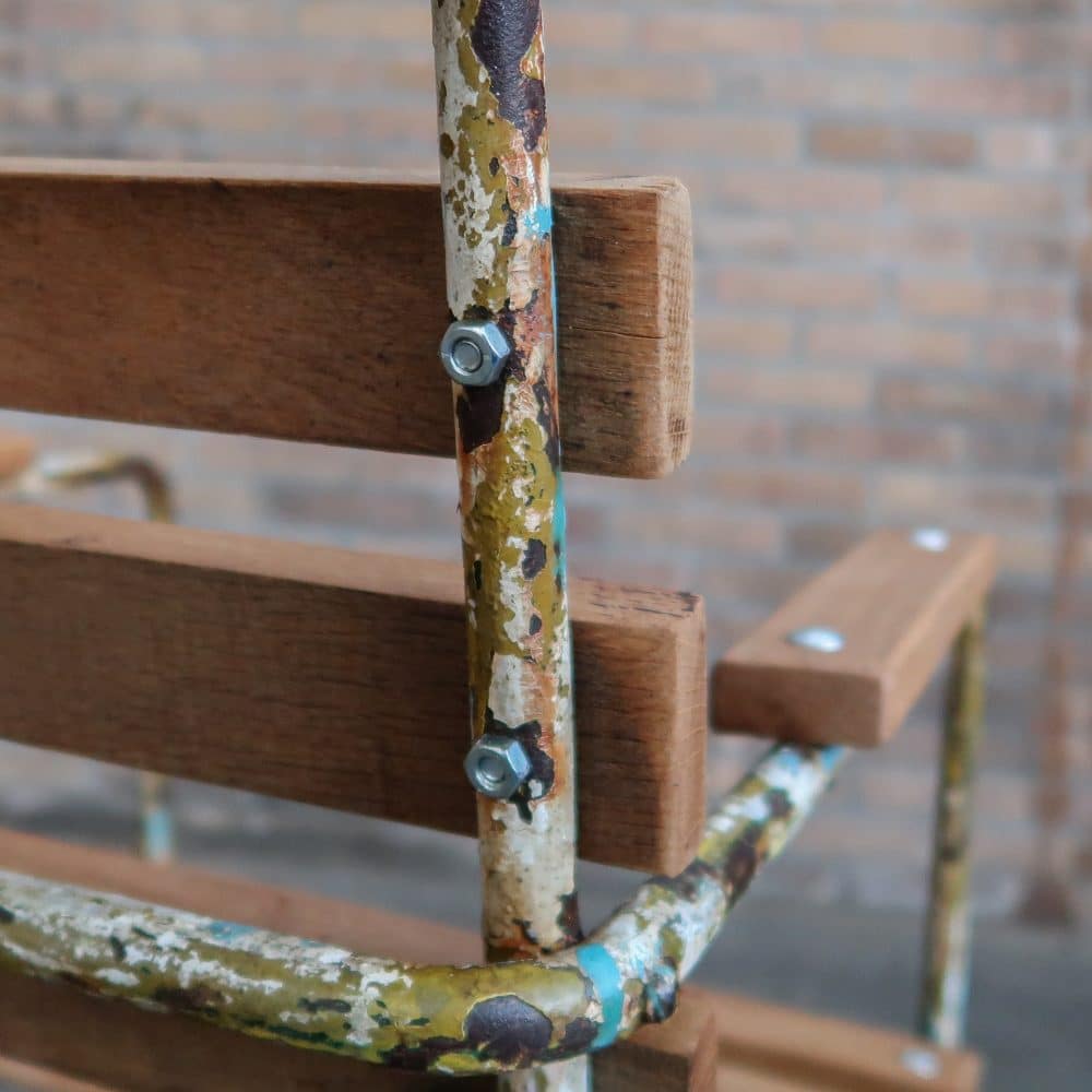 Brocante tuinstoel - Afbeelding 7