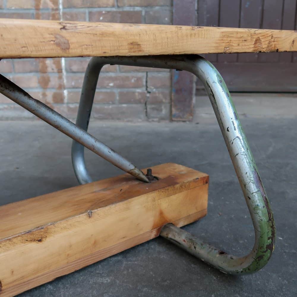 Grote vintage gymbank - Afbeelding 5