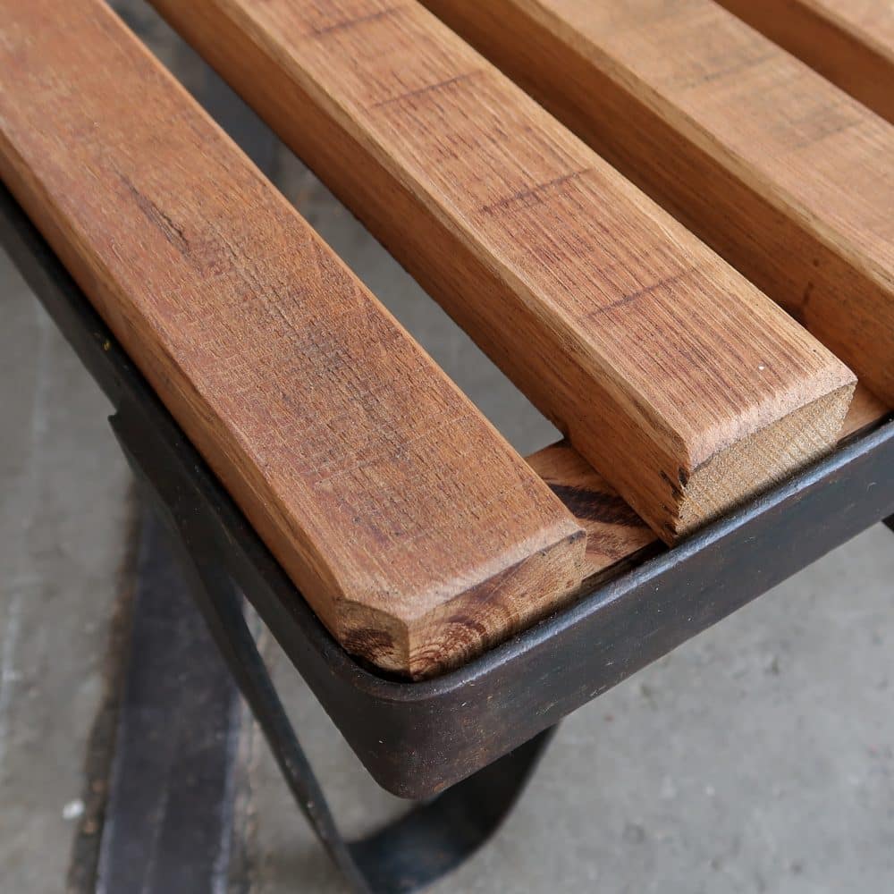 Industriële kar - salontafel - Afbeelding 3