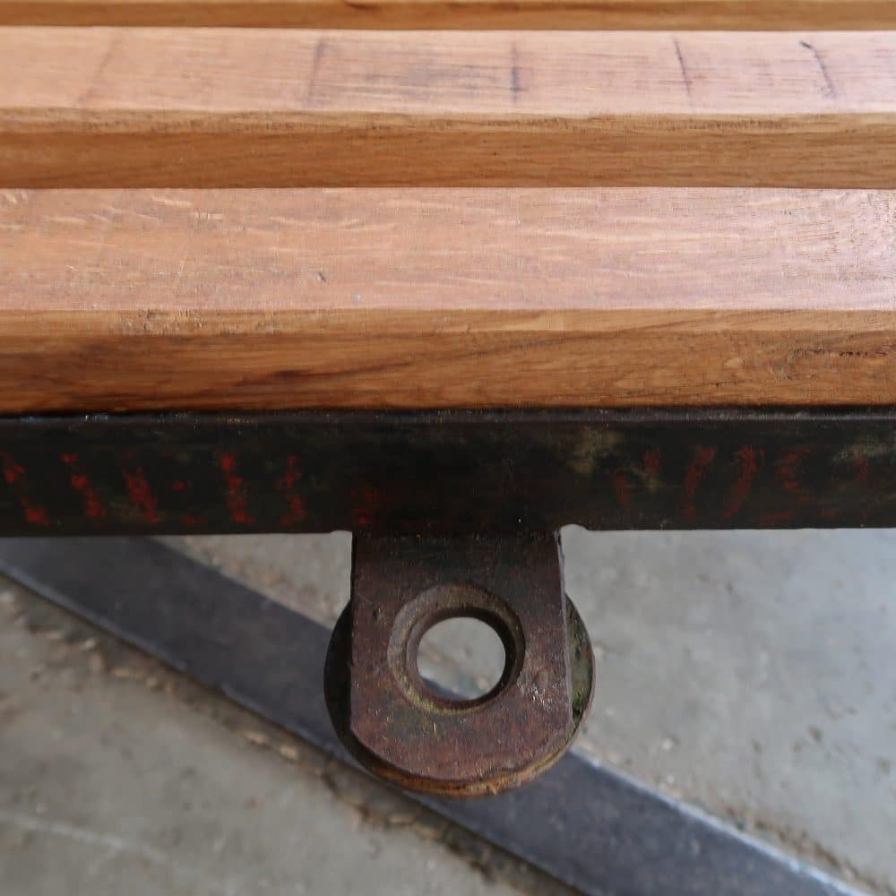 Industriële kar - salontafel - Afbeelding 6