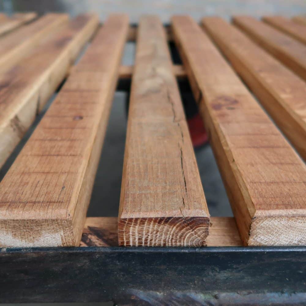 Industriële kar - salontafel - Afbeelding 5