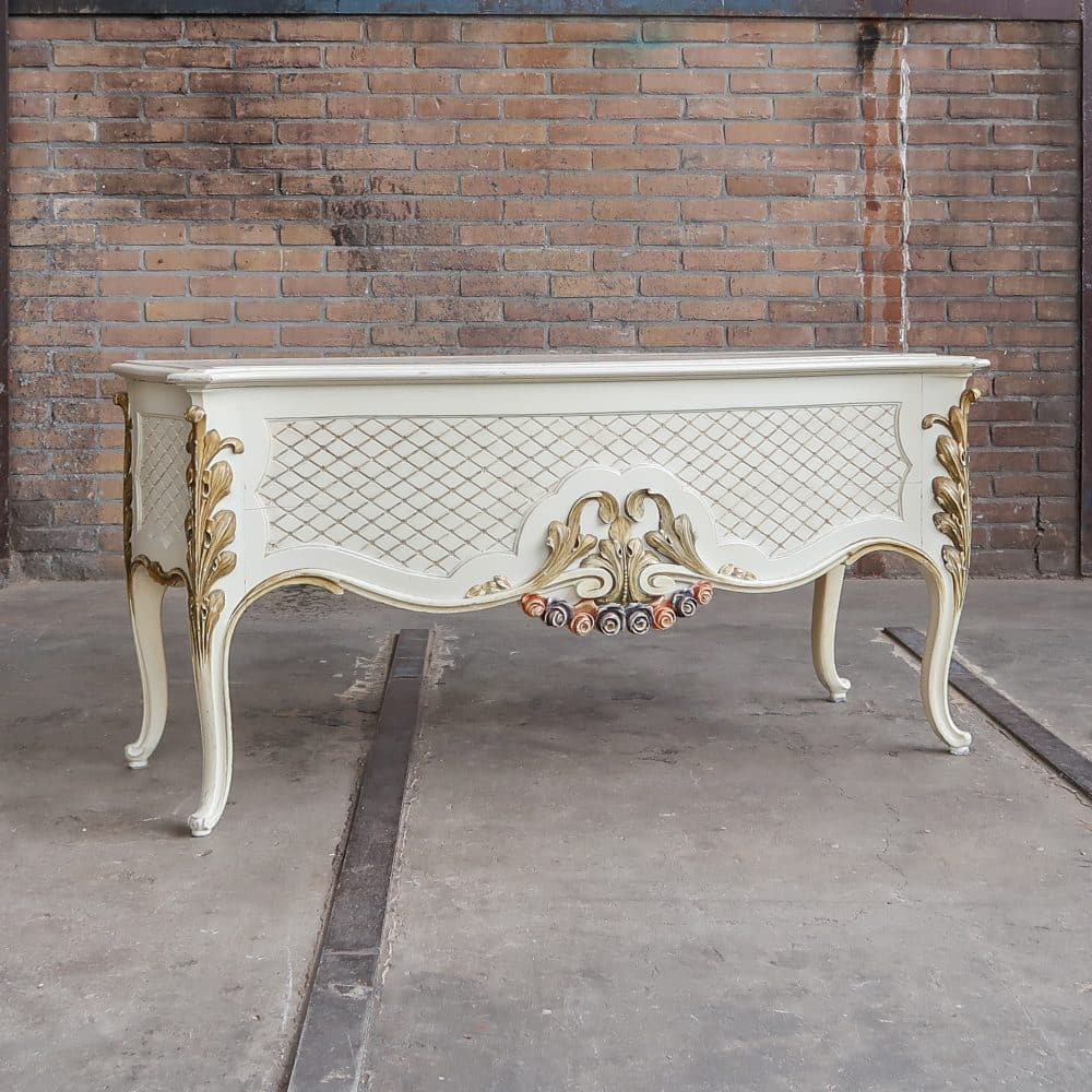 Antieke Rococo bloementafel