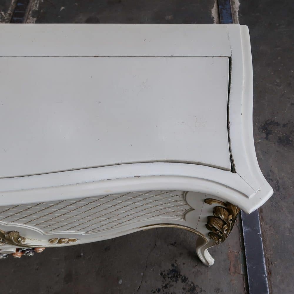 Antieke Rococo bloementafel - Afbeelding 8
