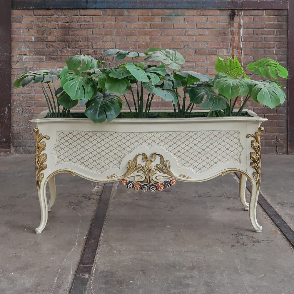 Antieke Rococo bloementafel