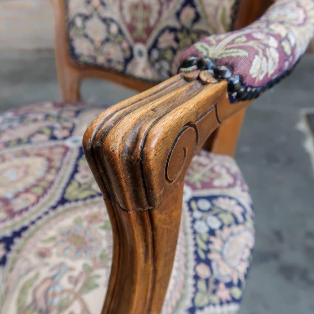 Vintage Louis XV stoel - Afbeelding 11