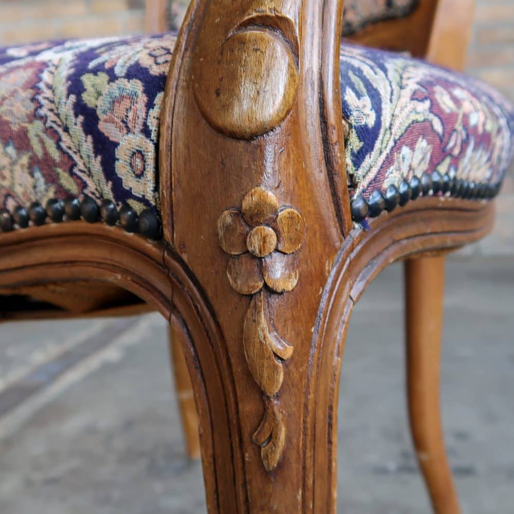 Vintage Louis XV stoel - Afbeelding 12