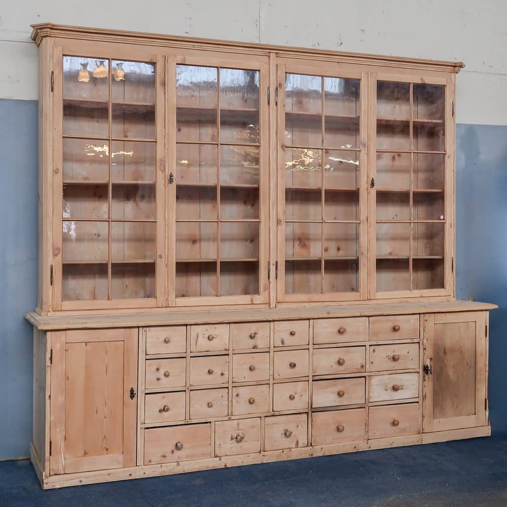 Brocante grenen winkelkast - Afbeelding 2