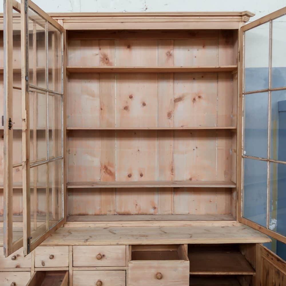 Brocante grenen winkelkast - Afbeelding 4