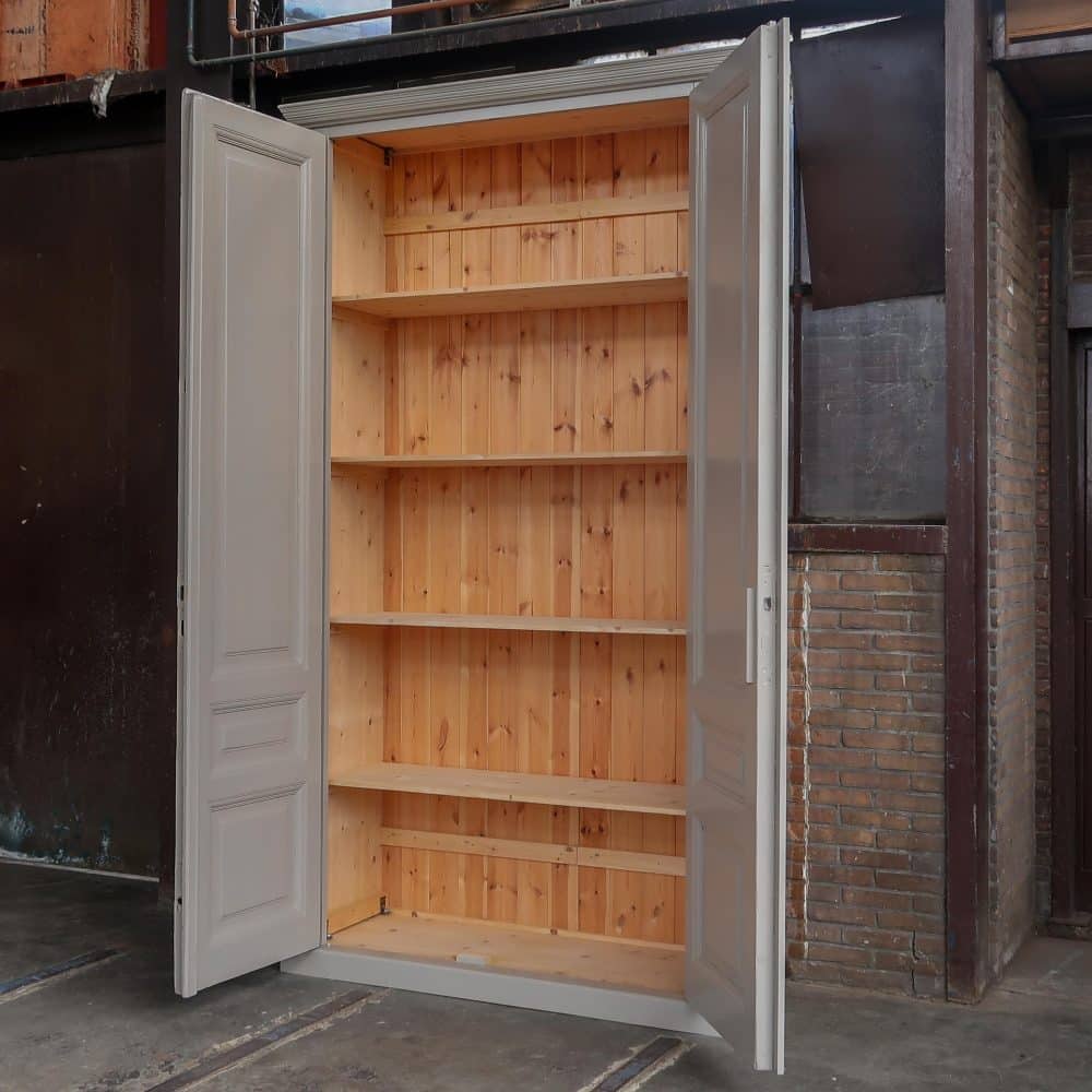 Hoge kast met ensuite deuren - demontabel - Afbeelding 4