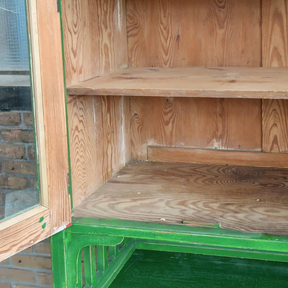Groene brocante buffetkast - Afbeelding 4