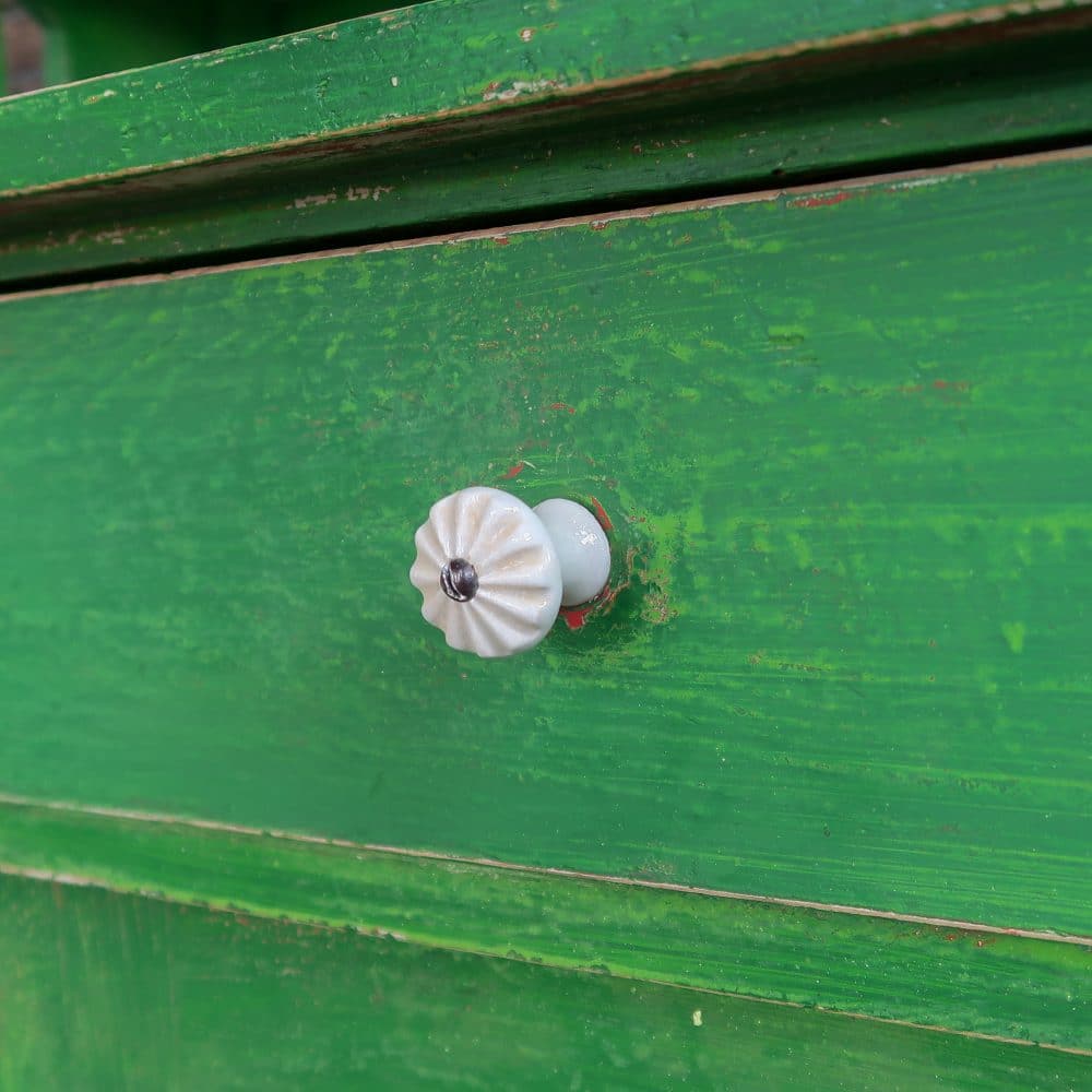 Groene brocante buffetkast - Afbeelding 9