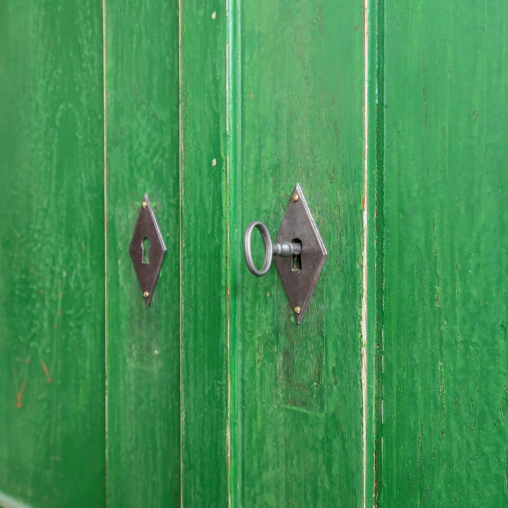 Groene brocante buffetkast - Afbeelding 11