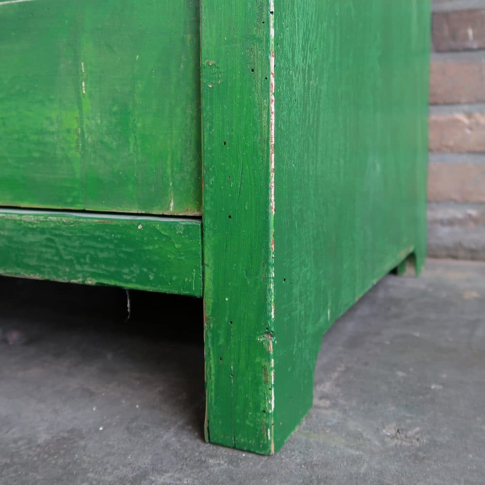 Groene brocante buffetkast - Afbeelding 12