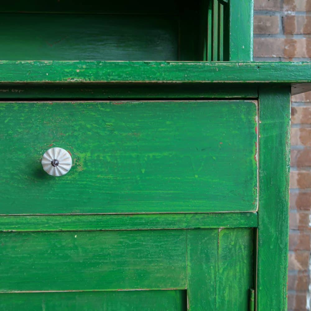 Groene brocante buffetkast - Afbeelding 8