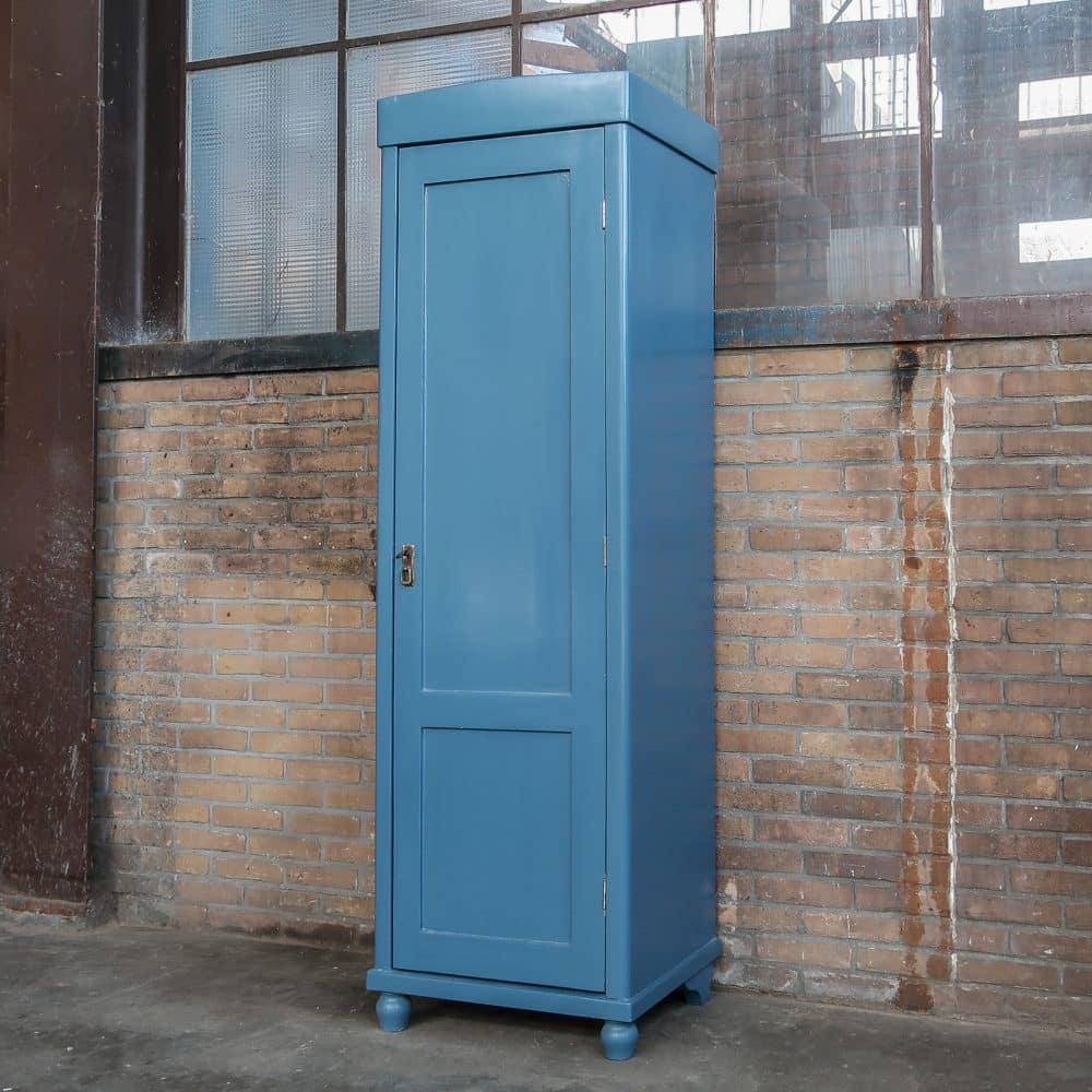 Blauwe eendeurs linnenkast - Afbeelding 2