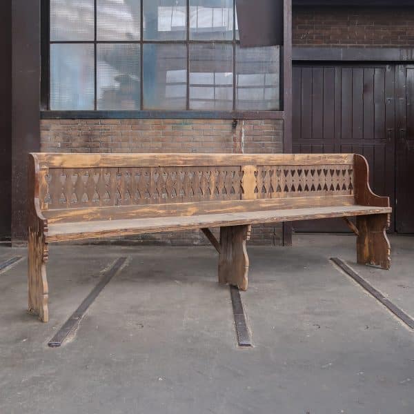 Brocante houten bank
