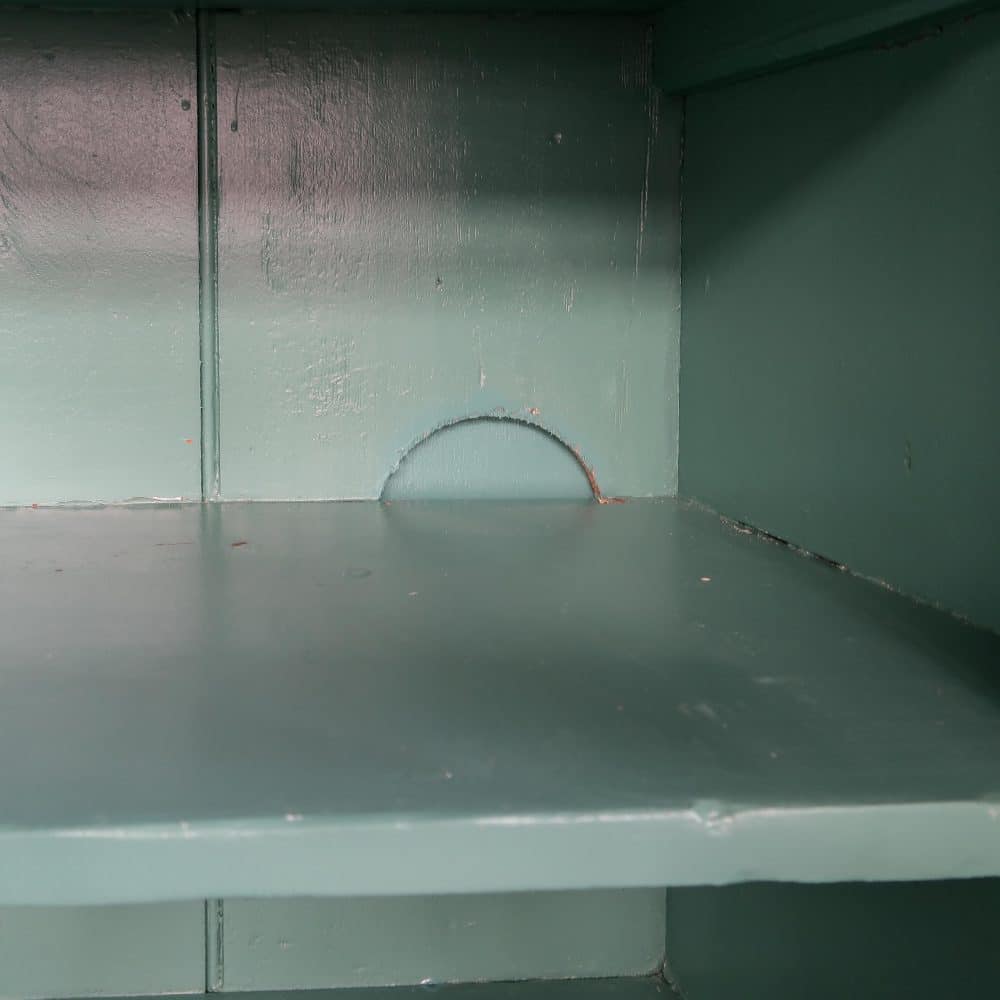 Brocante turquoise winkelkast - Afbeelding 5