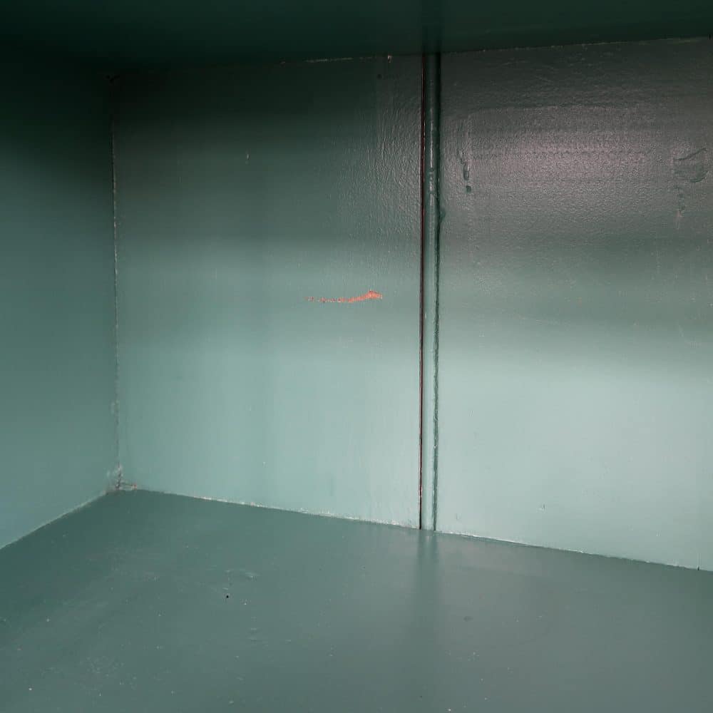 Brocante turquoise winkelkast - Afbeelding 6