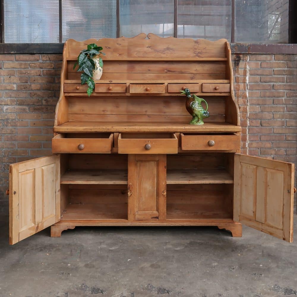 Brocante grenen buffetkast - Afbeelding 3