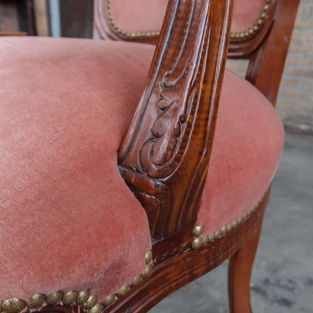 Vintage Louis XV stoel - Afbeelding 9