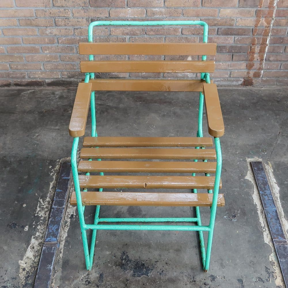 Brocante tuinstoel - Afbeelding 4