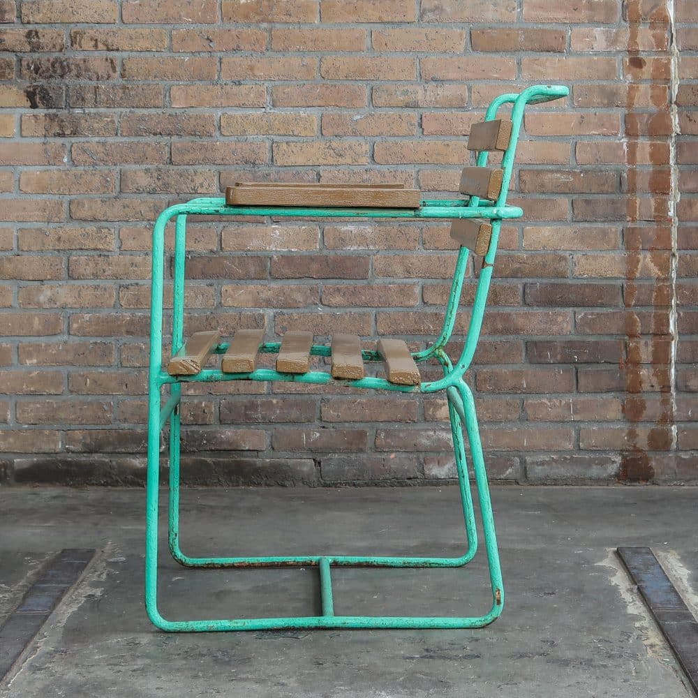 Brocante tuinstoel - Afbeelding 2