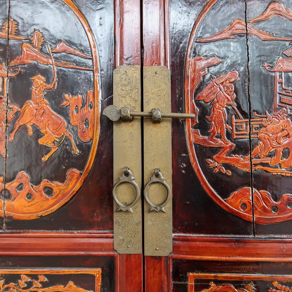 Vintage Chinese kast - Afbeelding 7