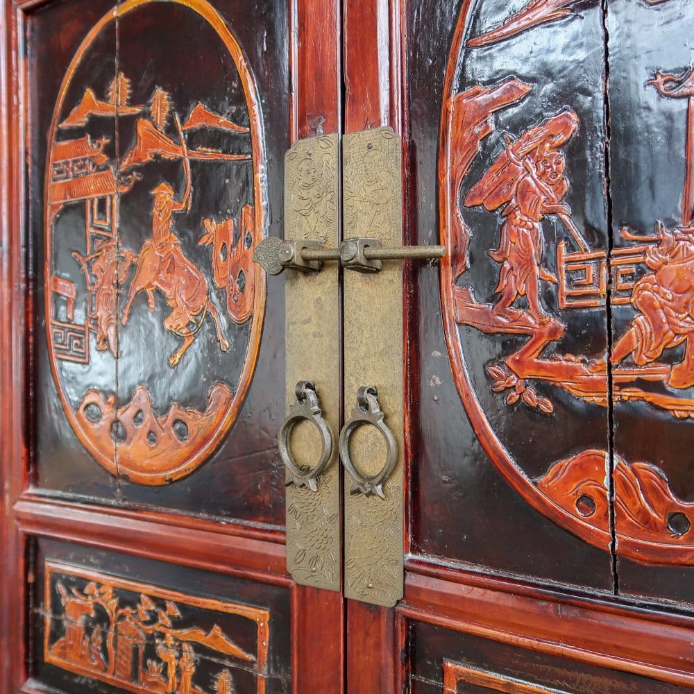Vintage Chinese kast - Afbeelding 8