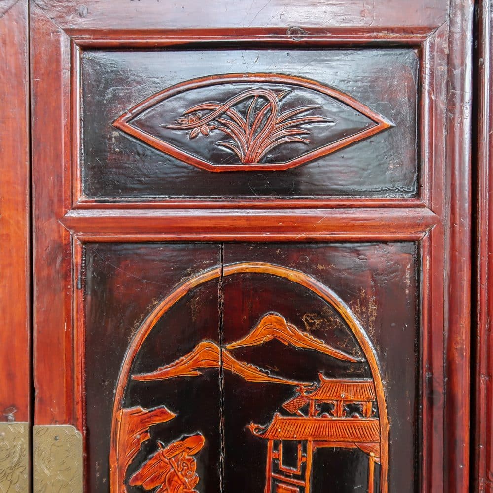 Vintage Chinese kast - Afbeelding 9