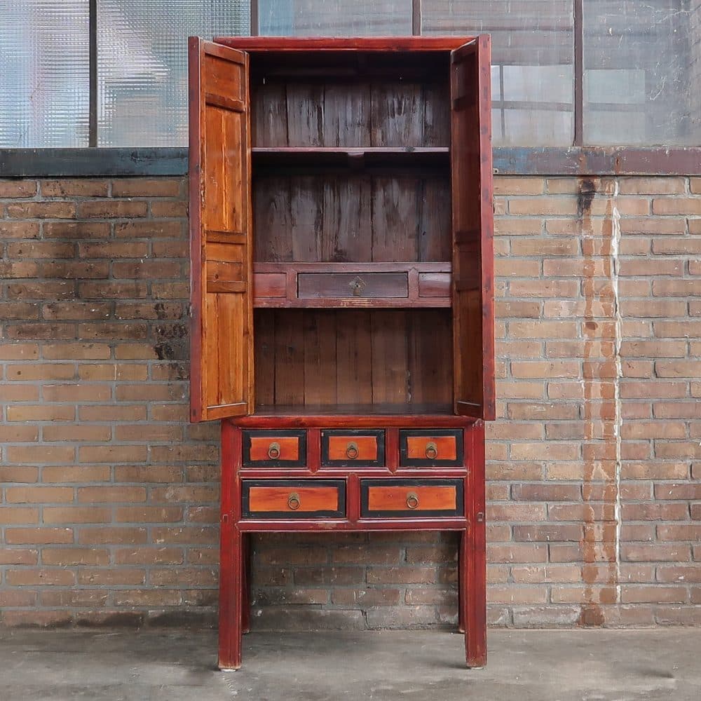 Vintage Chinese kast - Afbeelding 3