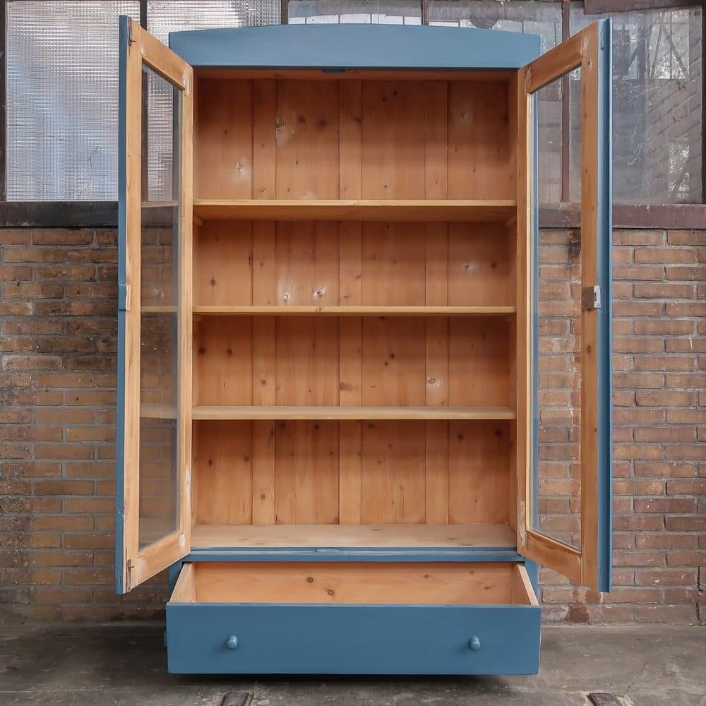 Brocante vitrinekast - Afbeelding 2