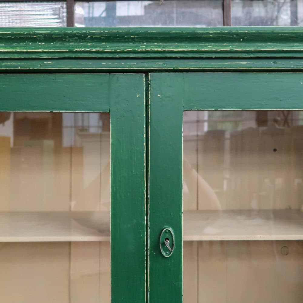 Brocante groene buffetkast - Afbeelding 5