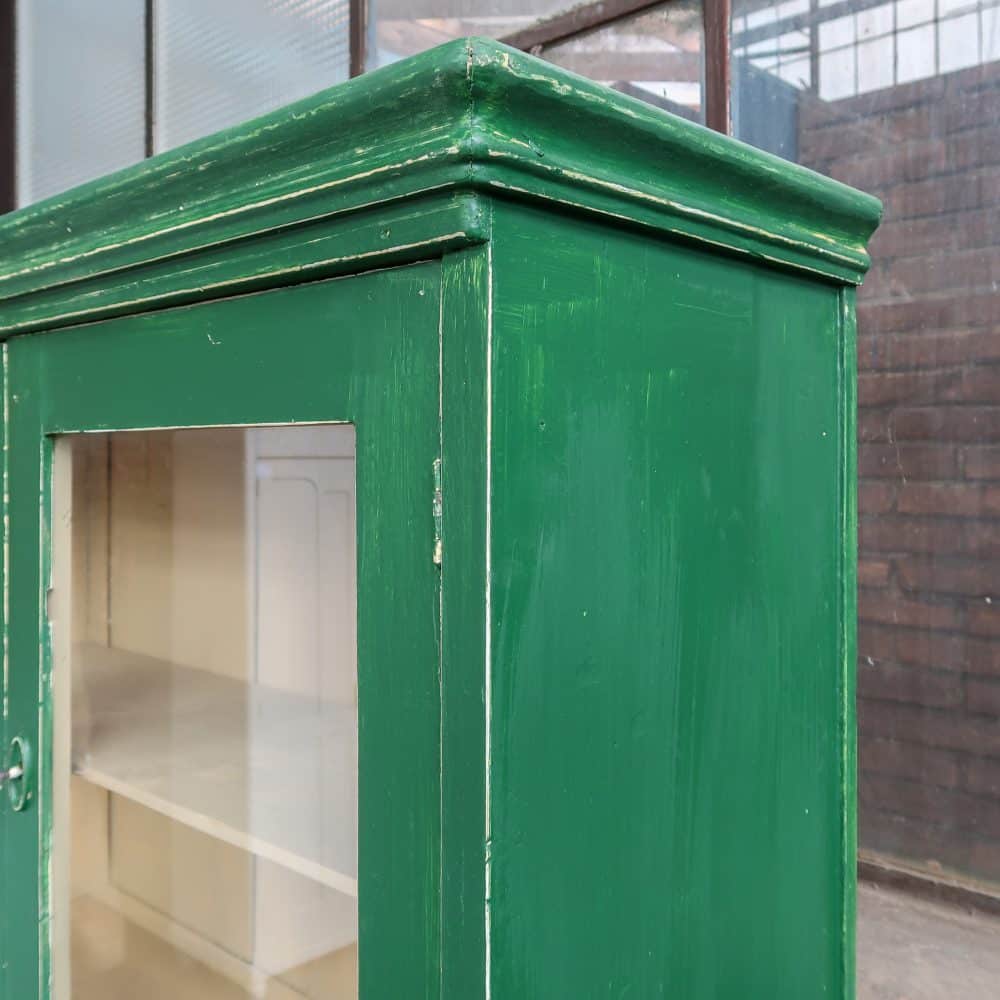 Brocante groene buffetkast - Afbeelding 6