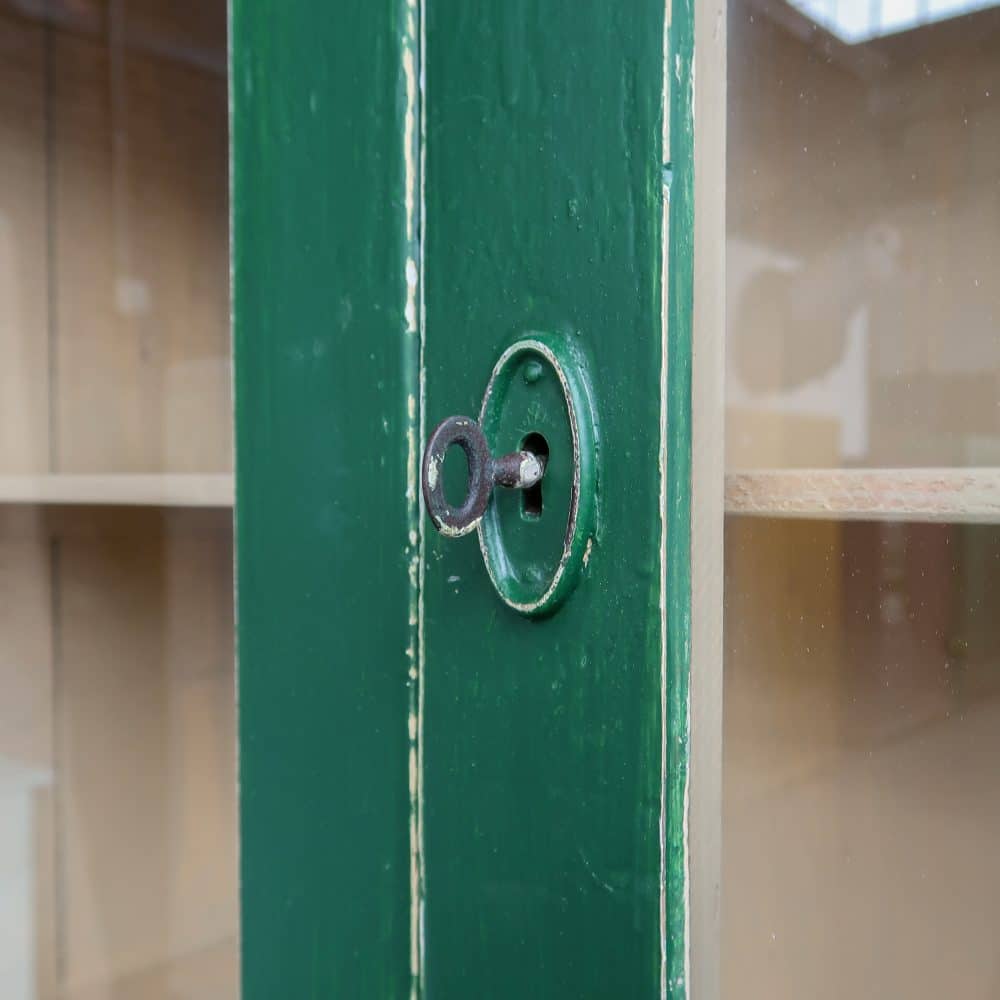 Brocante groene buffetkast - Afbeelding 7