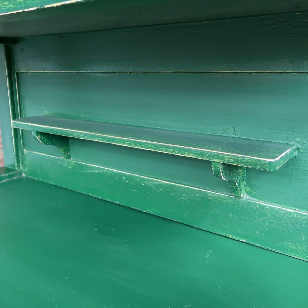 Brocante groene buffetkast - Afbeelding 8
