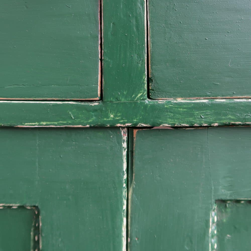 Brocante groene buffetkast - Afbeelding 11