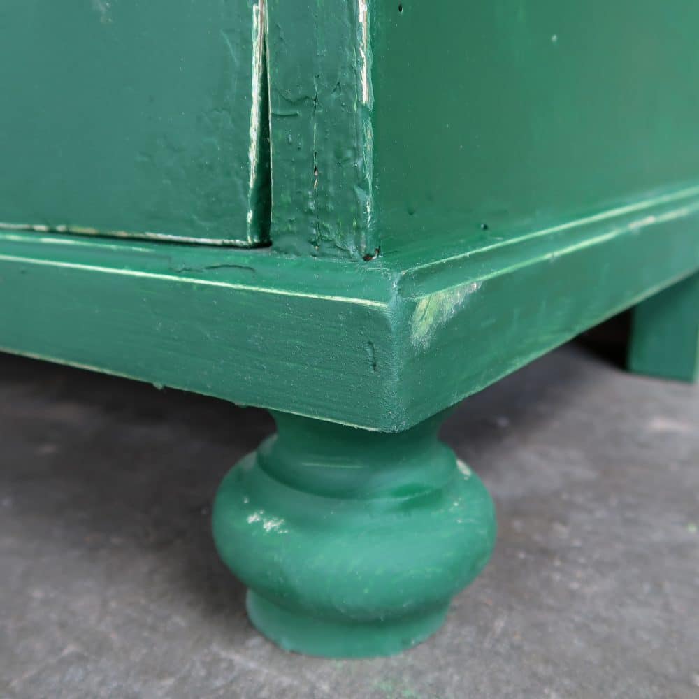 Brocante groene buffetkast - Afbeelding 12