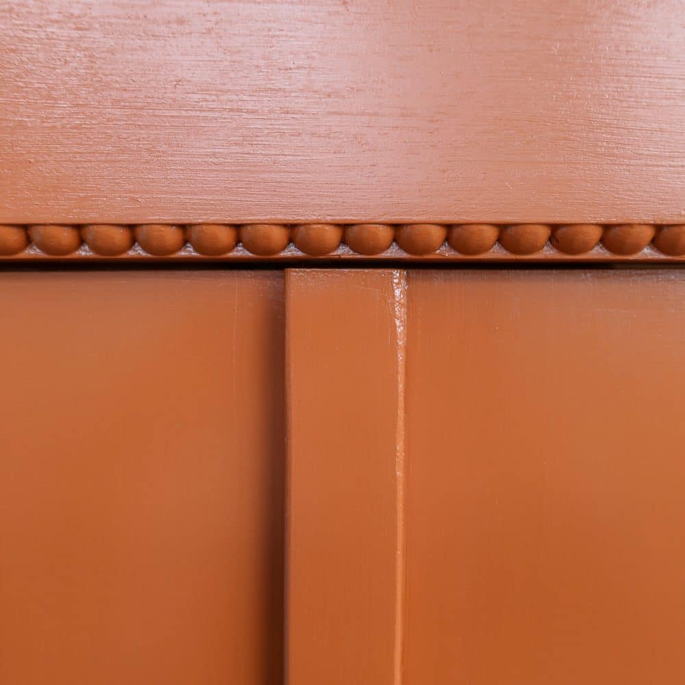 Brocante oranje vitrinekast - Afbeelding 7