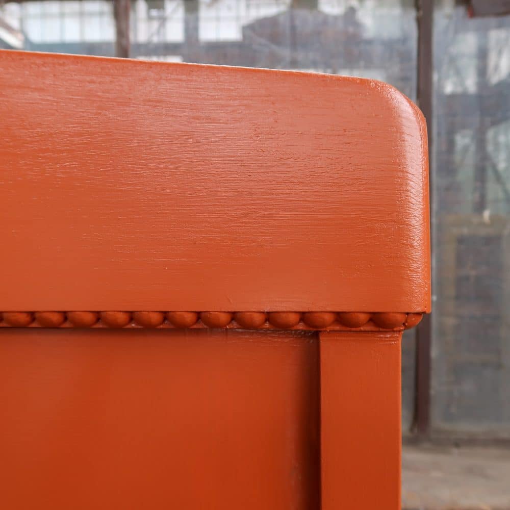 Brocante oranje vitrinekast - Afbeelding 6