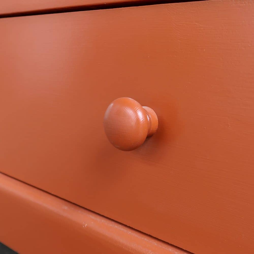 Brocante oranje vitrinekast - Afbeelding 9