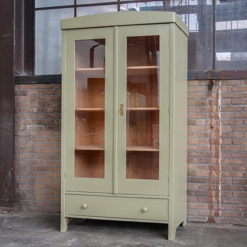 Groene vitrinekast - Afbeelding 2