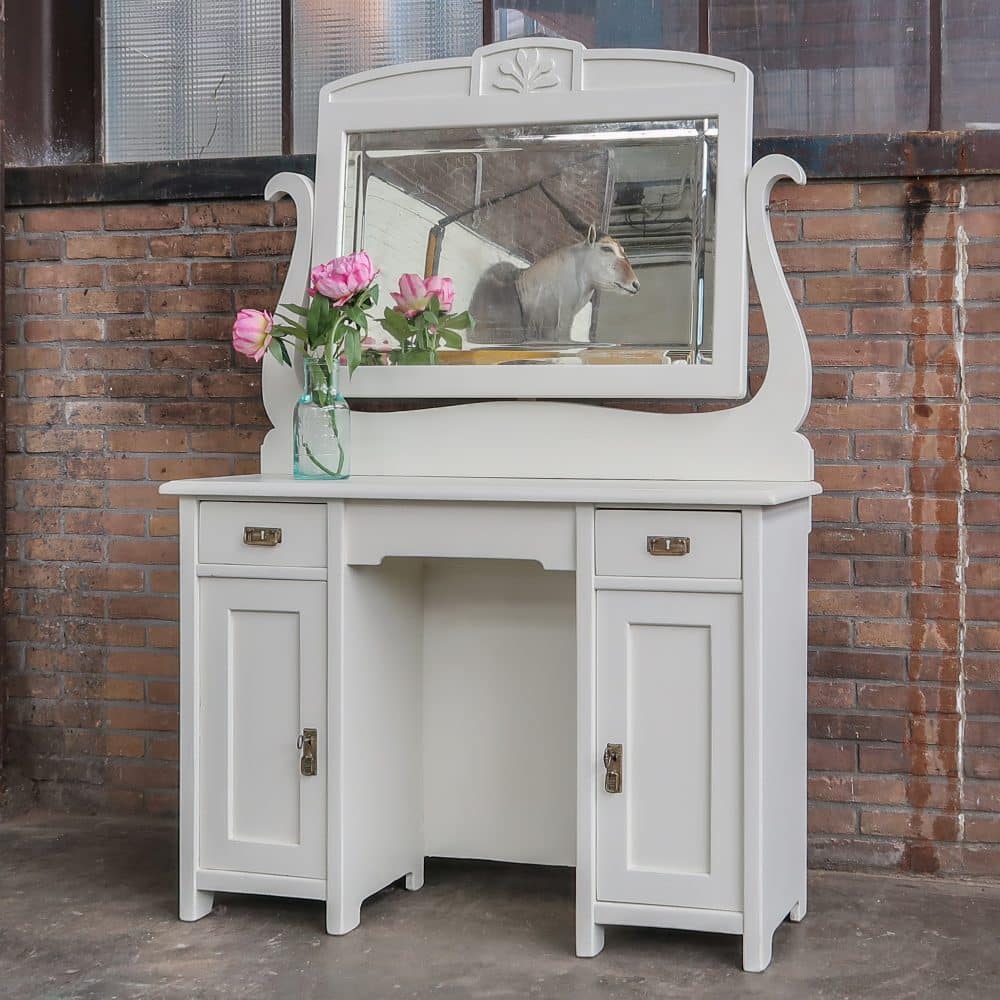 Brocante houten kaptafel - Afbeelding 2