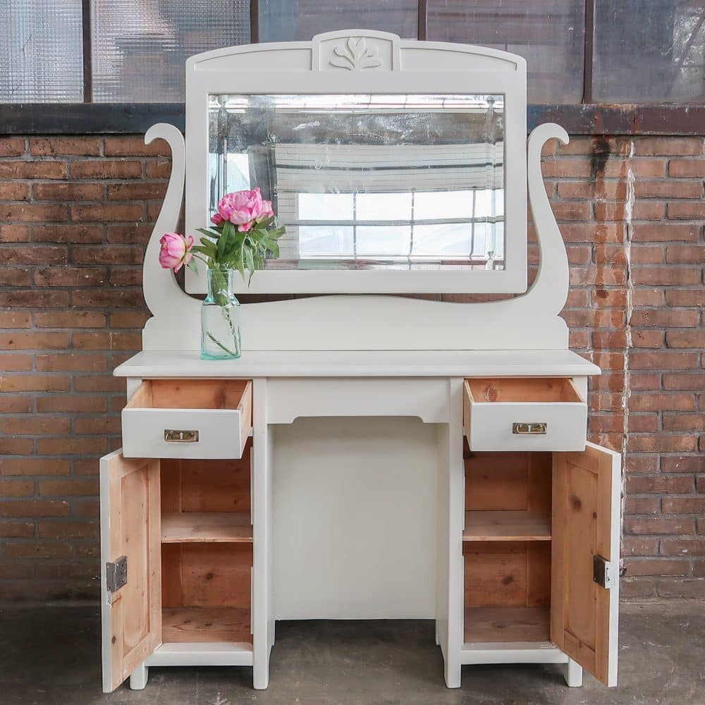 Brocante houten kaptafel - Afbeelding 3